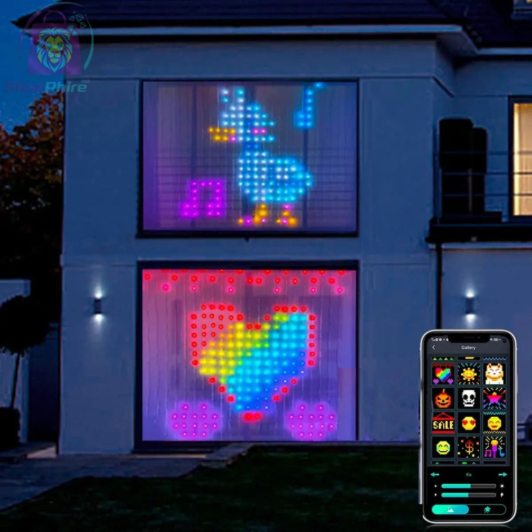 CORTINA INTELIGENTE LED 3D