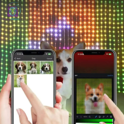 CORTINA INTELIGENTE LED 3D